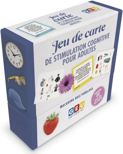 Jeux DE SOCIÉTÉ Adulte - Memory Adulte - Jeux Alzheimer - Cartes De Stimulation Cognitive - Améliorez, La Mémoire, L'attention, Le Langage - Jeu pour Senior