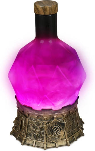 ENHANCE Lumière de jeu potion magique avec infusion mystique tourbillonnante - Bouteille de potion magique - Accessoire de lumière d'ambiance pour jeux de table, décoration de bureau - Potion de