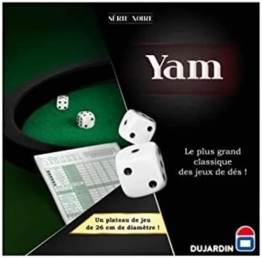 Yam 421 - Jeu de dés - Piste de jeu fournie - De 2 à 10 Joueurs - A partir de 7 ans, Noire