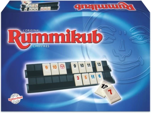 Rummikub Chiffres, Jeu de Société et de Réflexion Multijoueur, pour Les Fans de Jeux Éducatifs et de Numération pour Les Enfants dès 7 Ans, Version Française, Idée Cadeau de Noël